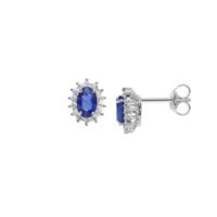 Orecchini Comete Donna in Oro bianco Zaffiro 1.20 Ct ORB1022 - ORB1022